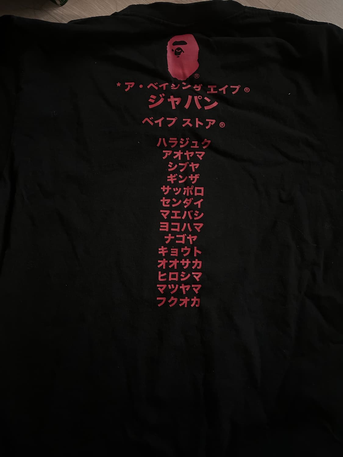 베이프 가타카나 컬리지 시티 반팔  상품이미지2