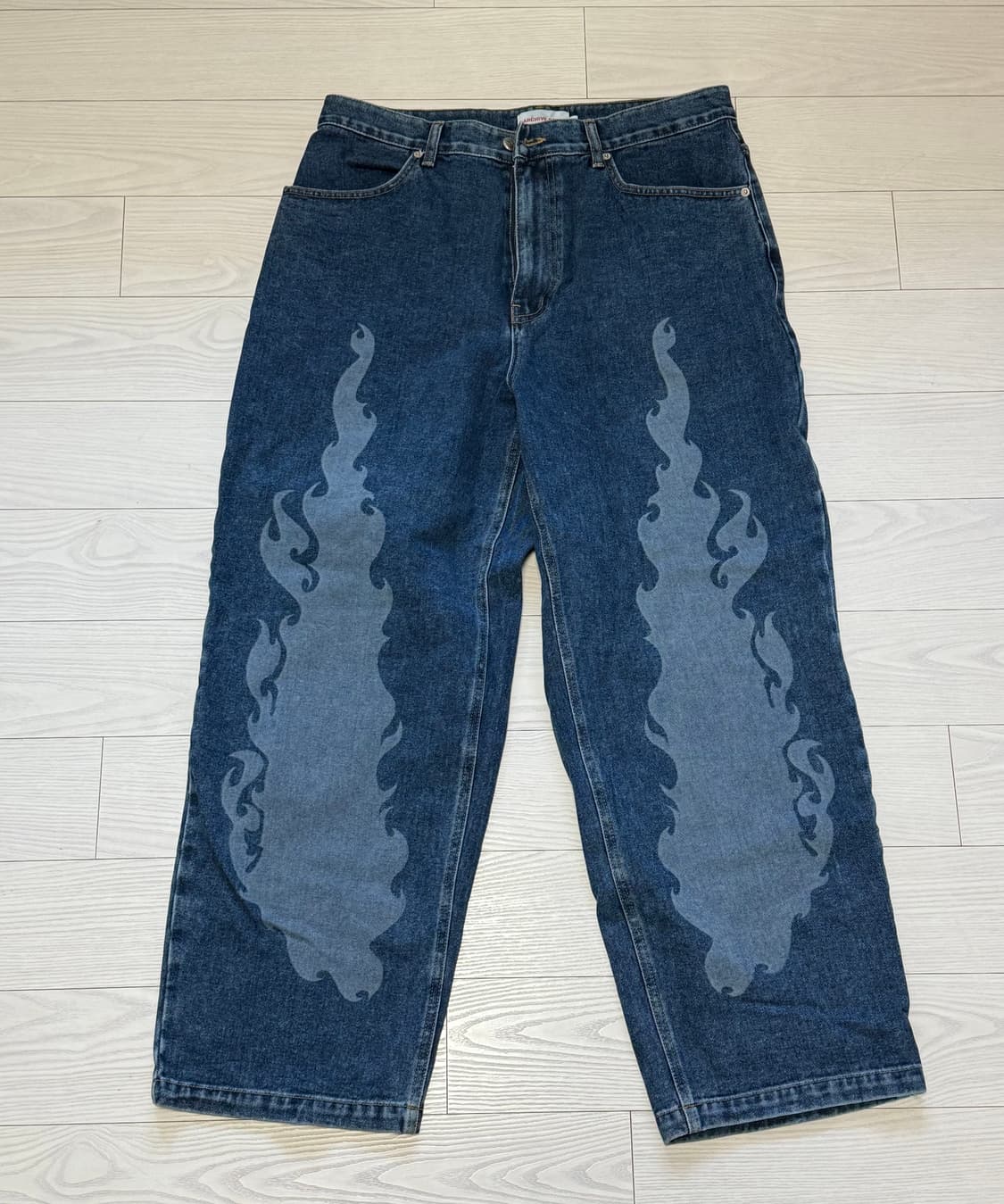 아카이브 볼드 버닝 데님팬츠 L사이즈 상품이미지1