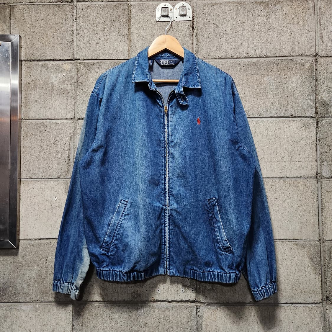폴로랄프로렌 90s 데님 블루종 자켓 M 105 썬페이드 상품이미지1
