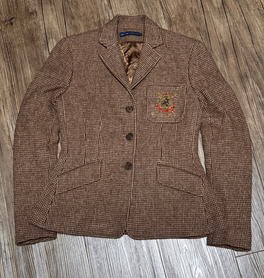 폴로 랄프로렌 금장 자수 울 3B 블레이져 자켓 상품이미지2