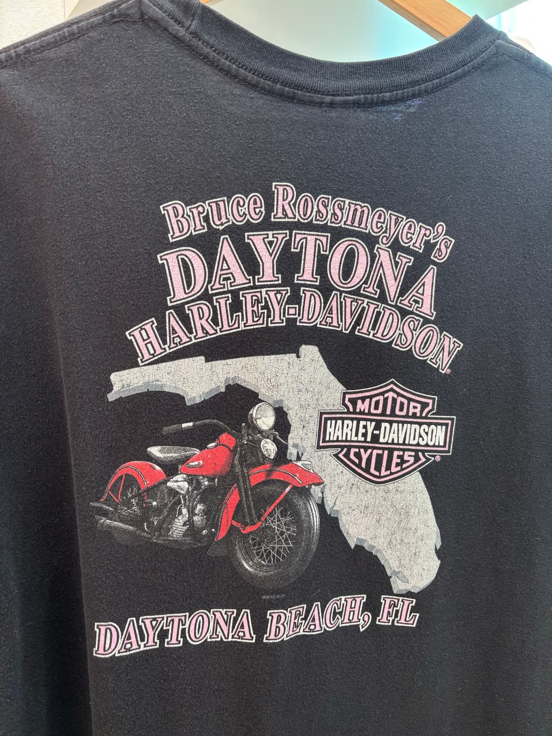 Vintage Pink Point Harley Davidson T Shi 상품이미지4