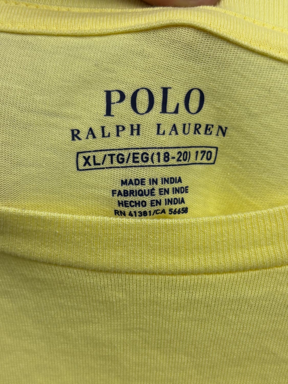 폴로 랄프로렌 반팔티 레몬 XL 상품이미지4