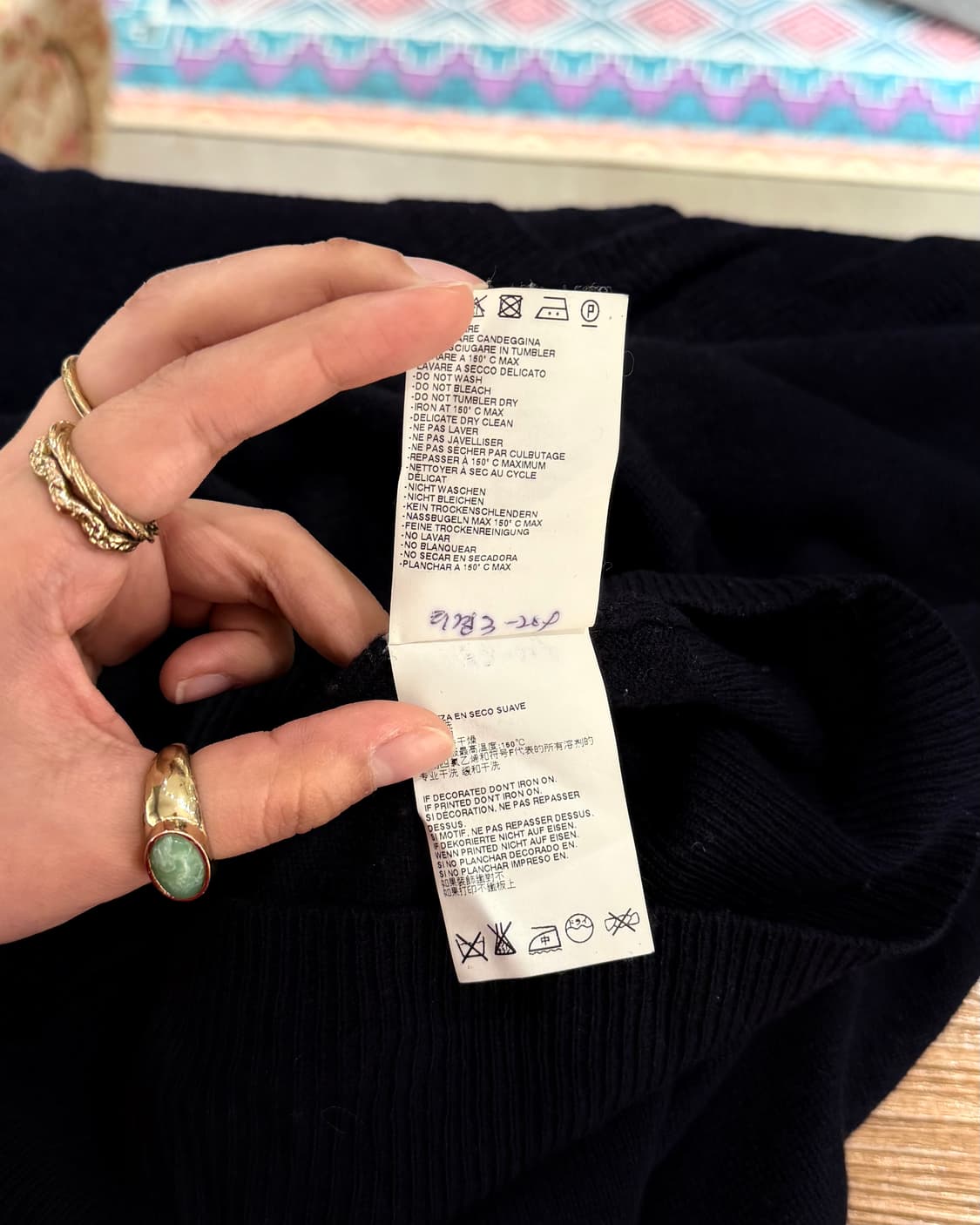 mm6 네이비 투 브이넥 스웨터 상품이미지9