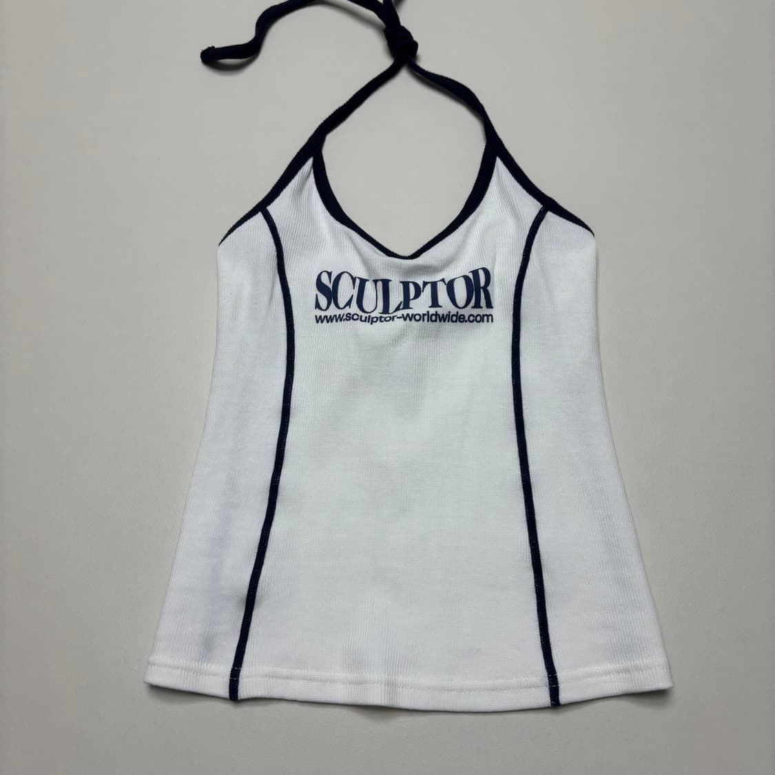 Classic Logo Halter Top White 상품이미지1