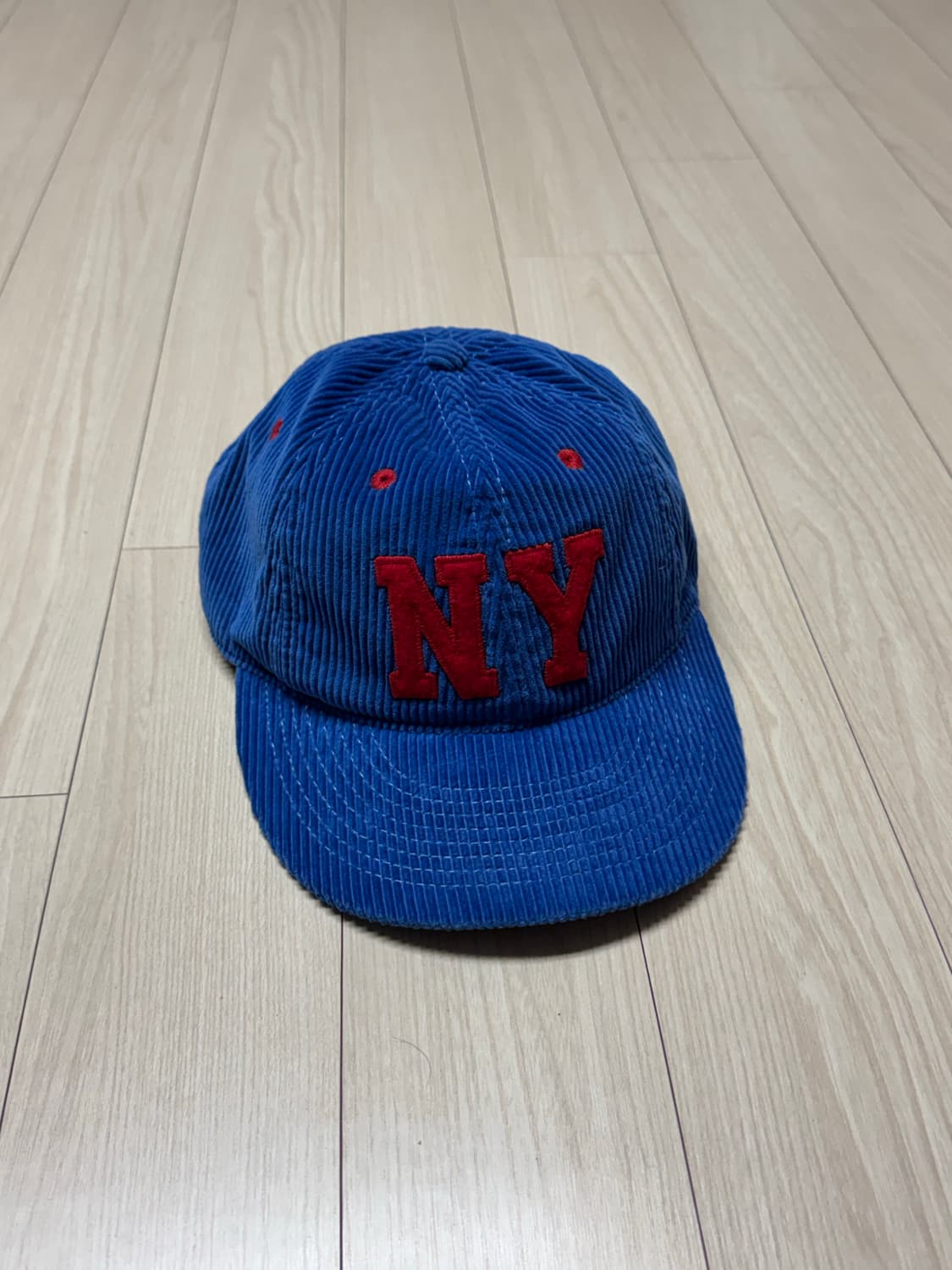 폴로랄프로렌 코듀로이 NY 로고 캡 모자 블루 (os) 상품이미지3