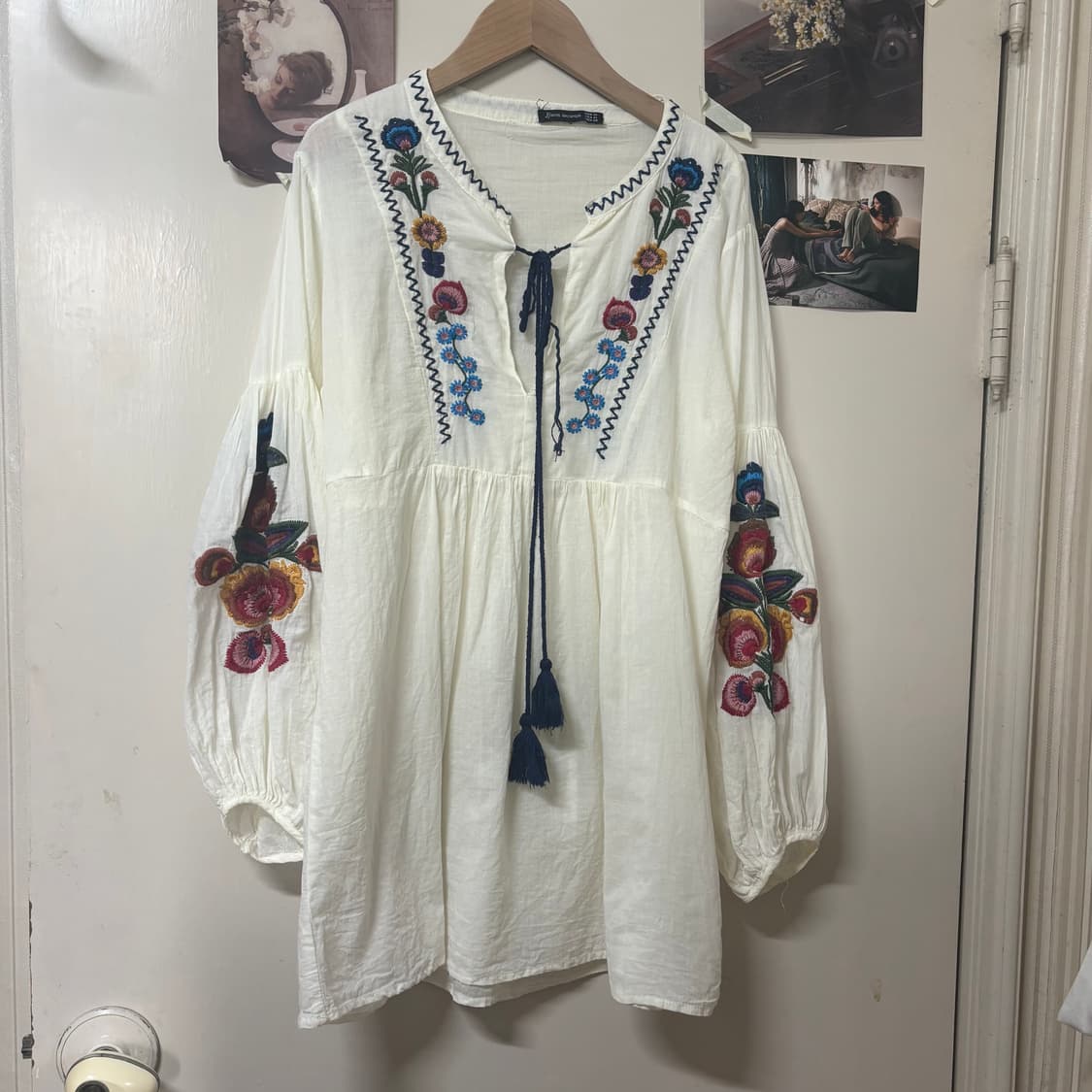 빈티지 모리걸 자수 블라우스 상품이미지1