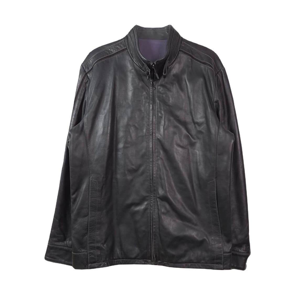 타운젠트 블랙 천연 가죽 블루종 자켓 L 상품이미지1