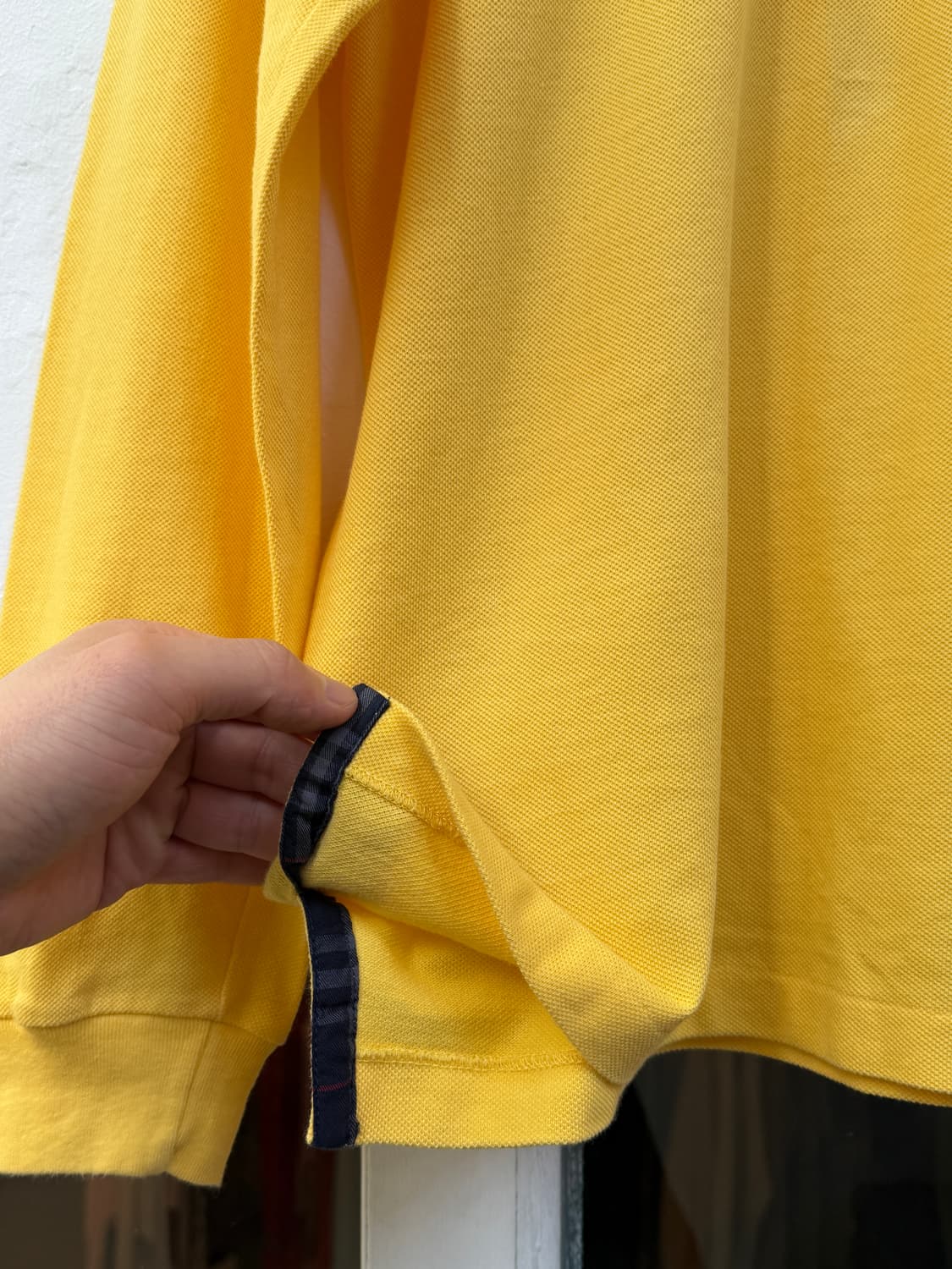 Burberrys 버버리 빈티지 옐로우 긴팔 폴로셔츠 M 상품이미지5