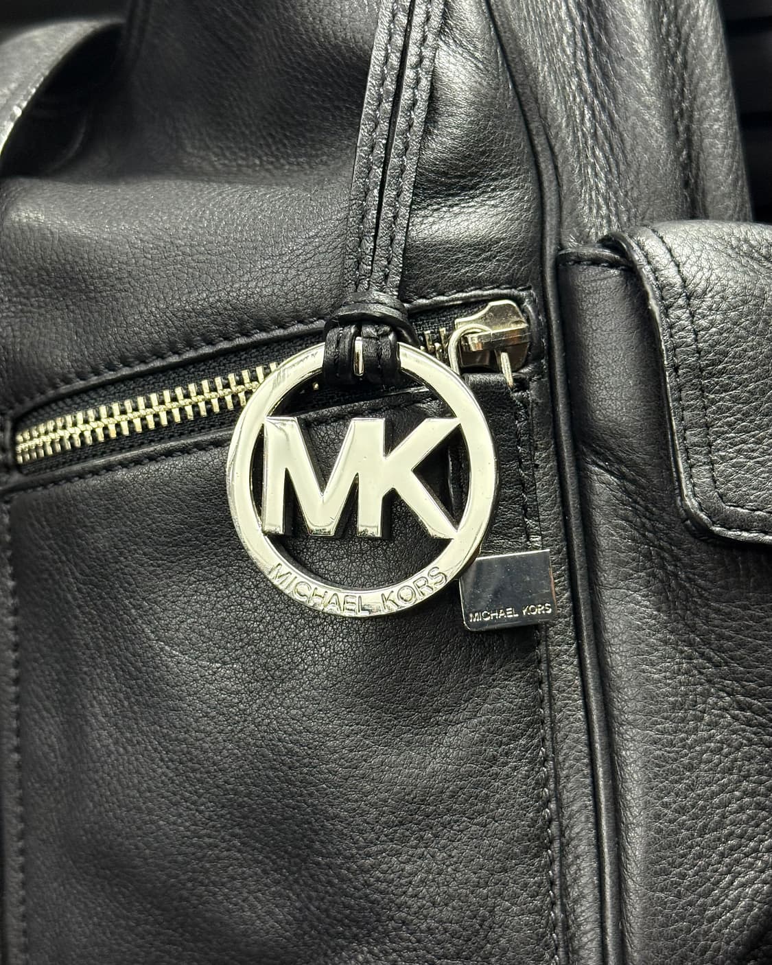 마이클코어스 블랙 가죽 레더 버클 마크 빈티지 숄더백 갸루 펑크 락시크 상품이미지5