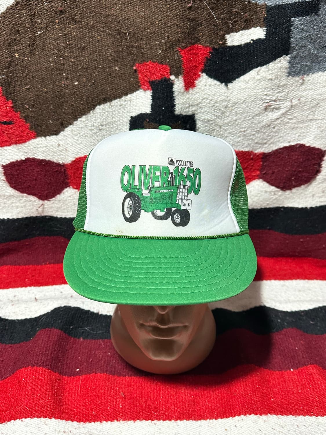 [빈티지] •Vintage White Oliver Trucker Cap 상품이미지2