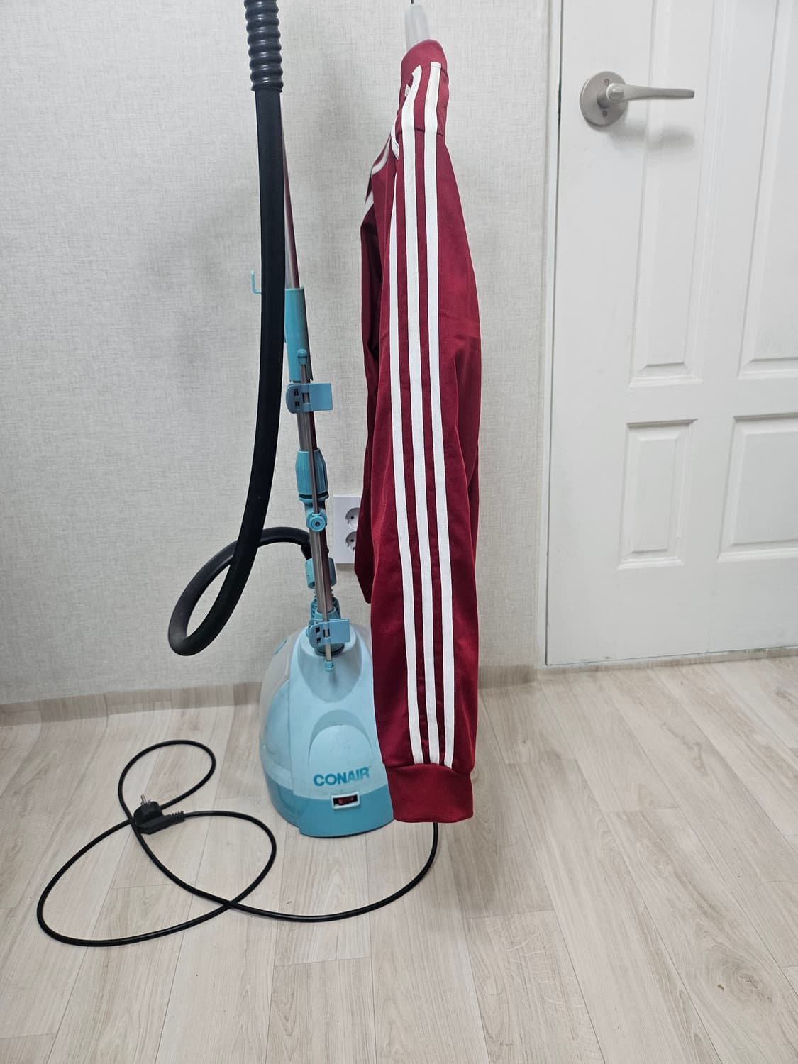 (95)M ☆초대장급☆ 아디다스 에센셜 [버건디] 트랙탑져지 상품이미지4