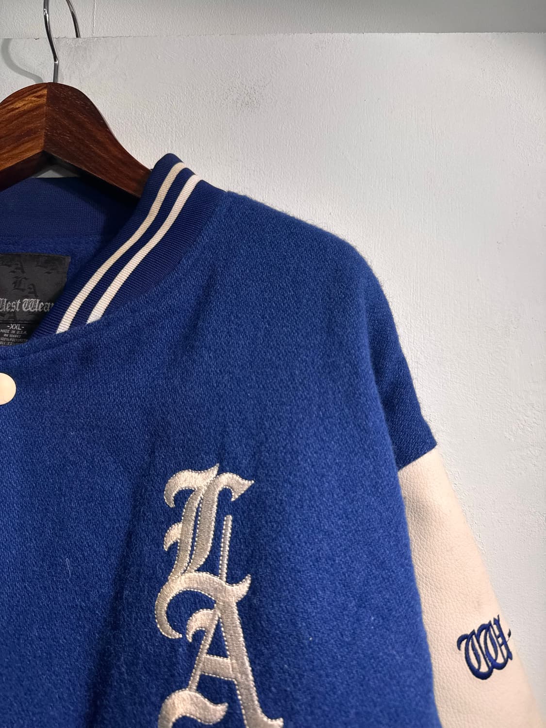 West Wear 웨스트 웨어 울혼방 바시티 자켓 XXL C549 상품이미지4