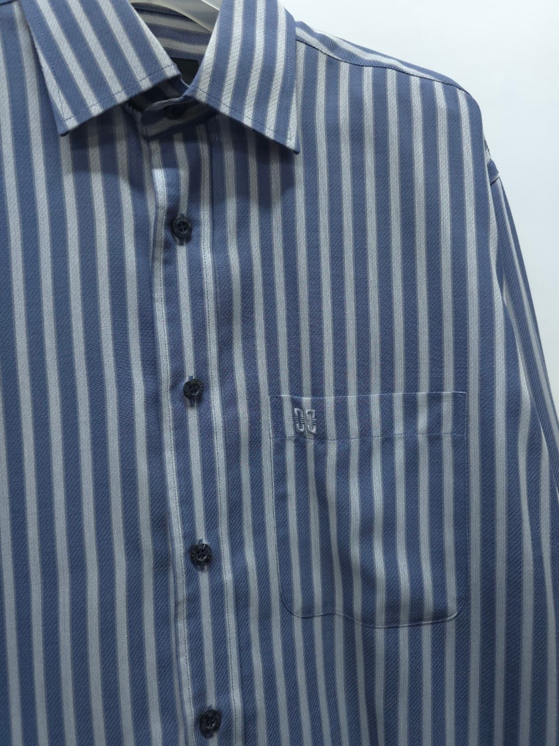 닥스 블루 스트라이프 남성 울실크 셔츠 (95~100) 상품이미지3