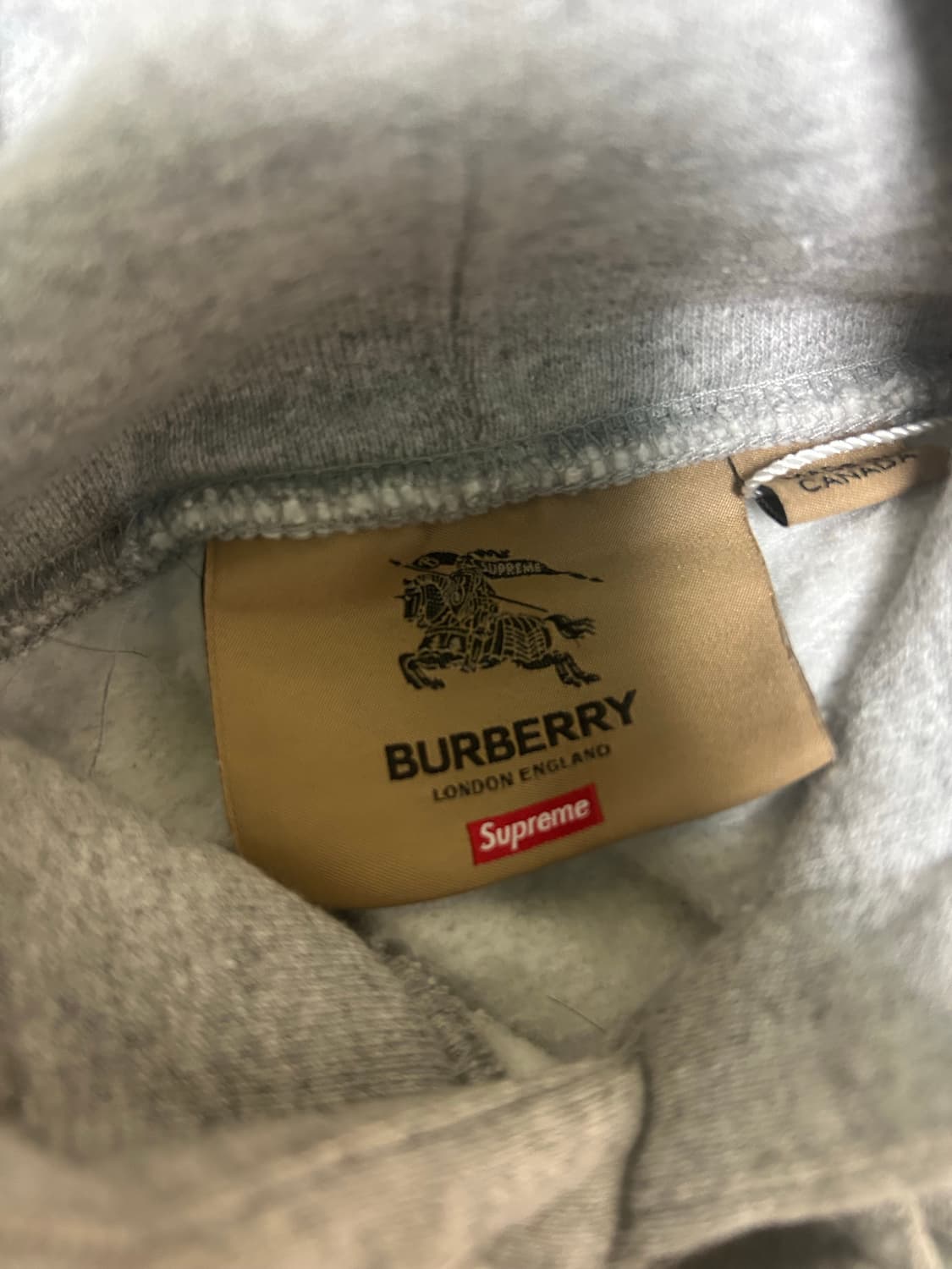 슈프림x버버리 후드티 M 상품이미지2
