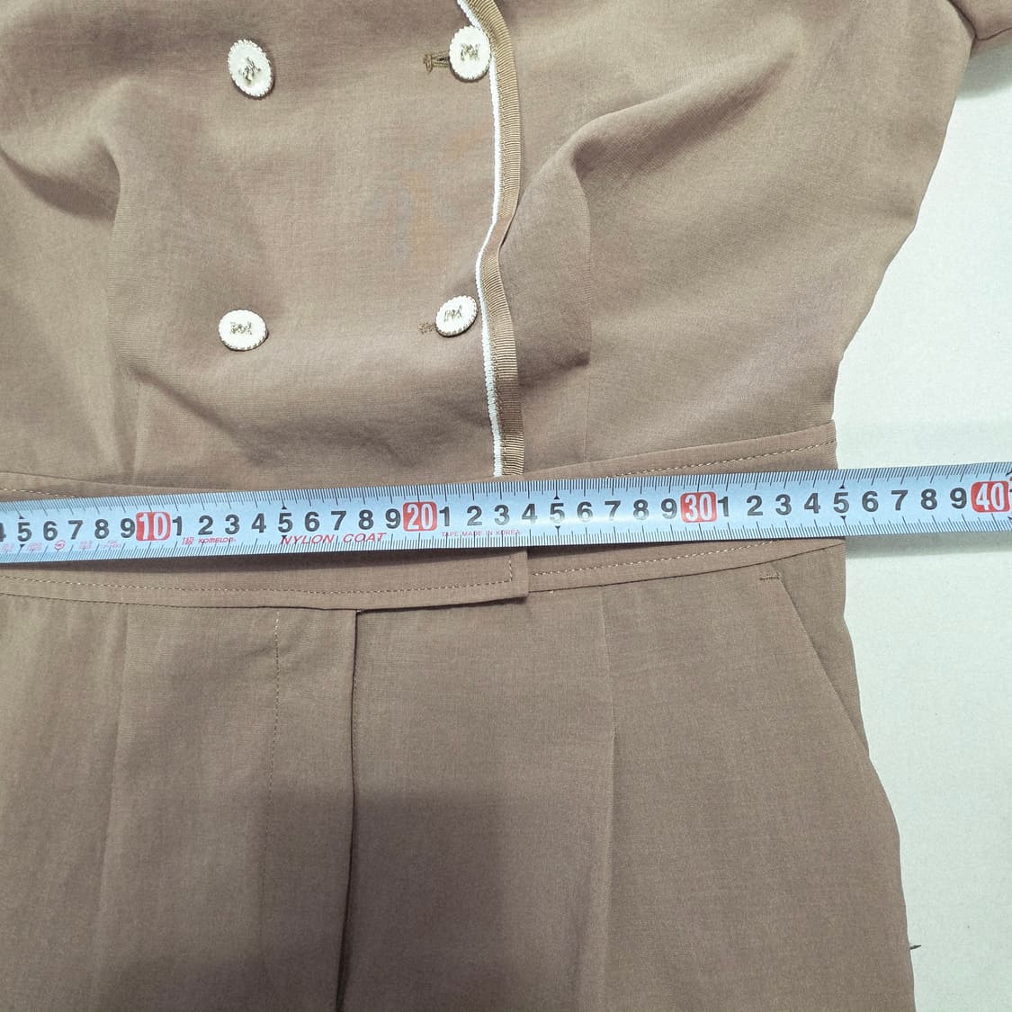 1326 잇미샤 더블 버튼 벨티드 점프수트 상품이미지4