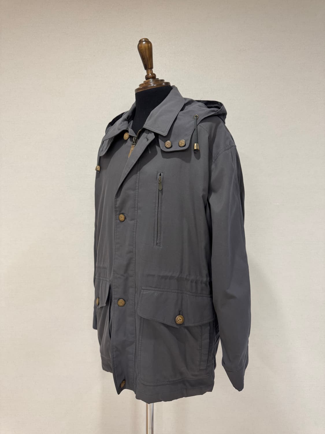 RADICI 1985 체크 라이닝 필드 자켓 차콜 그레이 상품이미지3