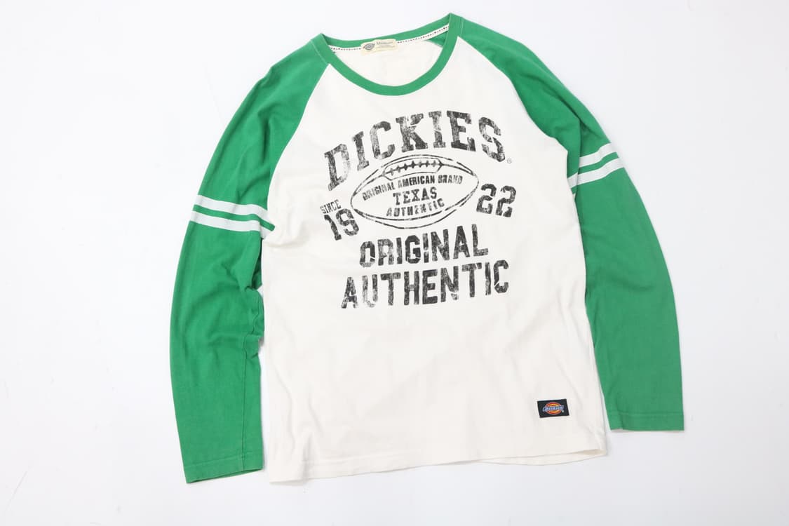 Dickies 디키즈 빈티지 미식축구 그래픽 래글런 긴팔 티셔츠 (M) 상품이미지2