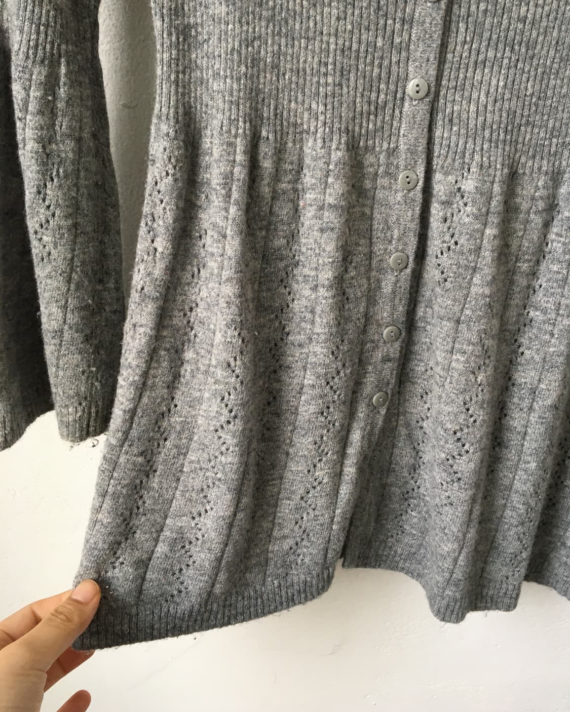 Ribbon point knit cardigan 상품이미지5