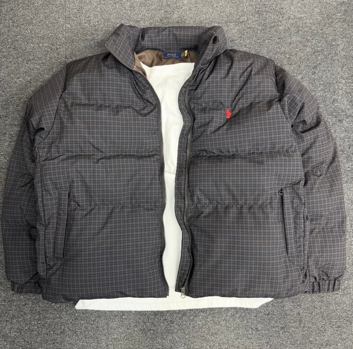 폴로 블랙 집업패딩 상품이미지1