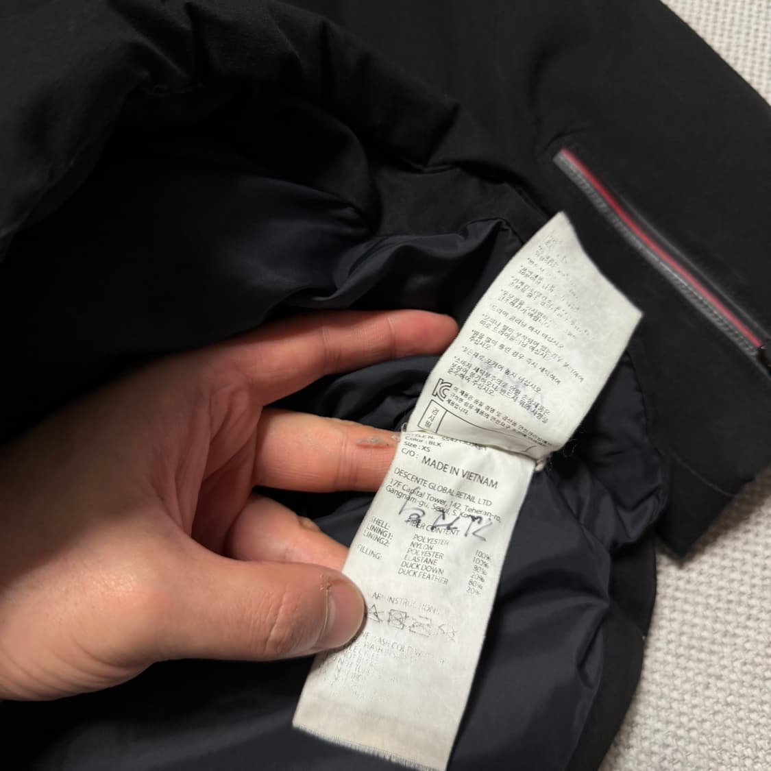 데상트 사이드로고 덕다운 패딩 자켓 상품이미지7