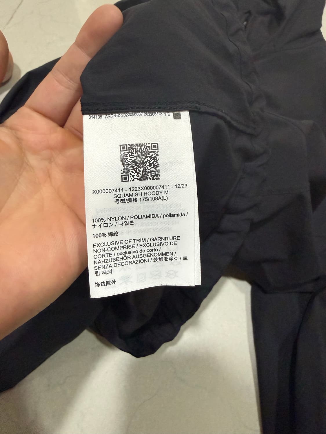 [당일출고,L사이즈] 아크테릭스 스쿼미시 바람막이 상품이미지4