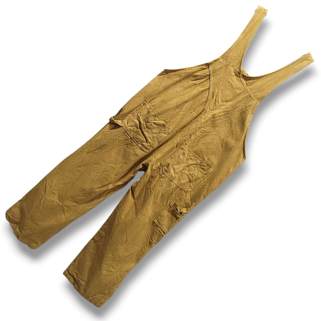 [L] 칼하트 브라운 캔버스 오버롤 멜빵 바지 상품이미지2