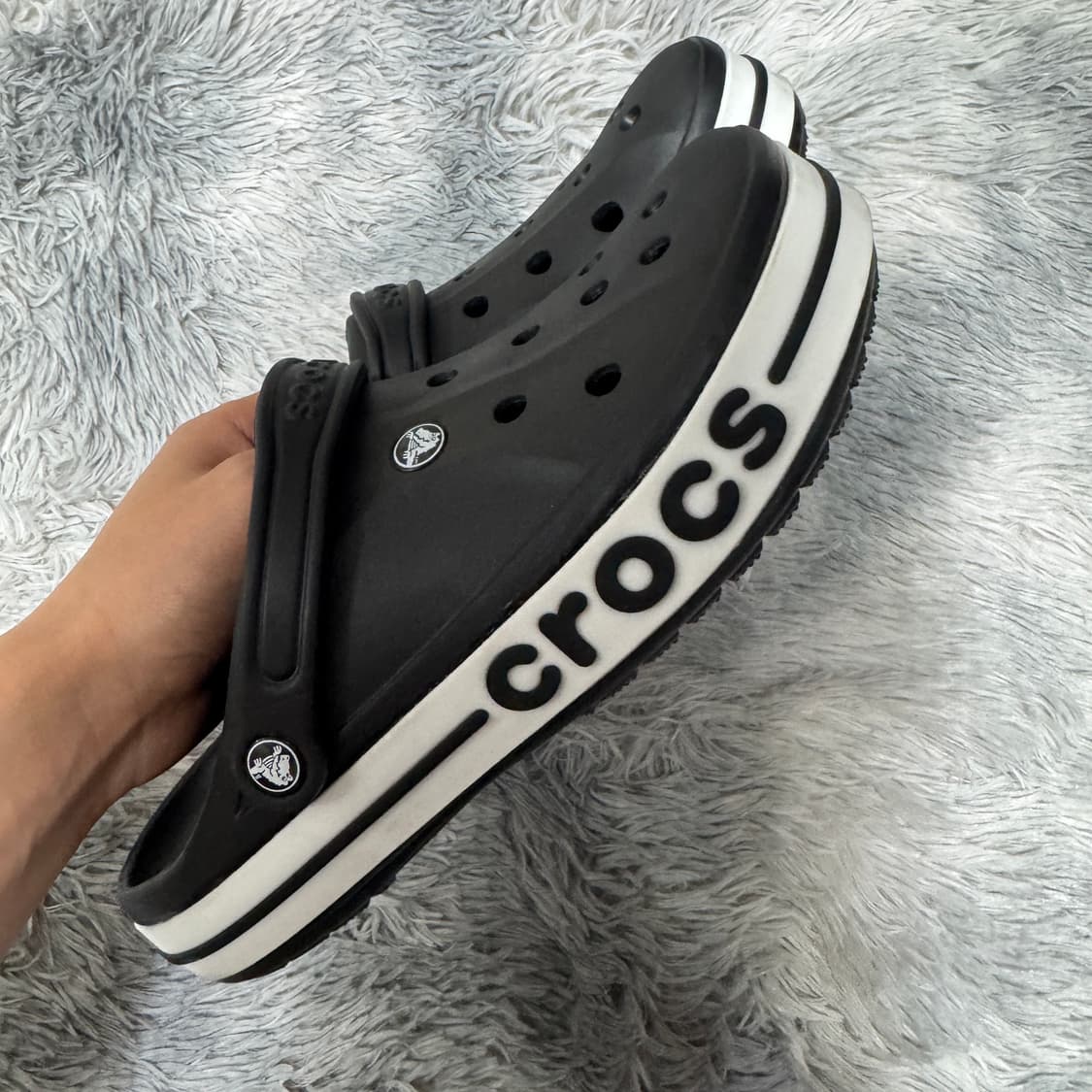 크록스 블랙US10 (265)사이즈 새것  상품이미지1