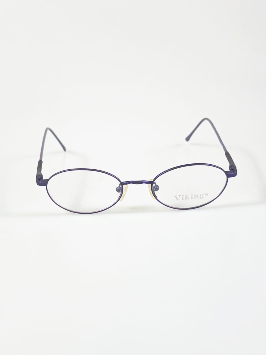 VIKINGS 퍼플 슬림 오벌 메탈 프레임 빈티지 안경 상품이미지2