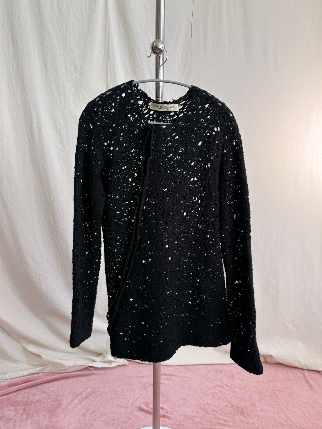 꼼데가르송 로브 드 샹브르 그물 울 니트 상품이미지3