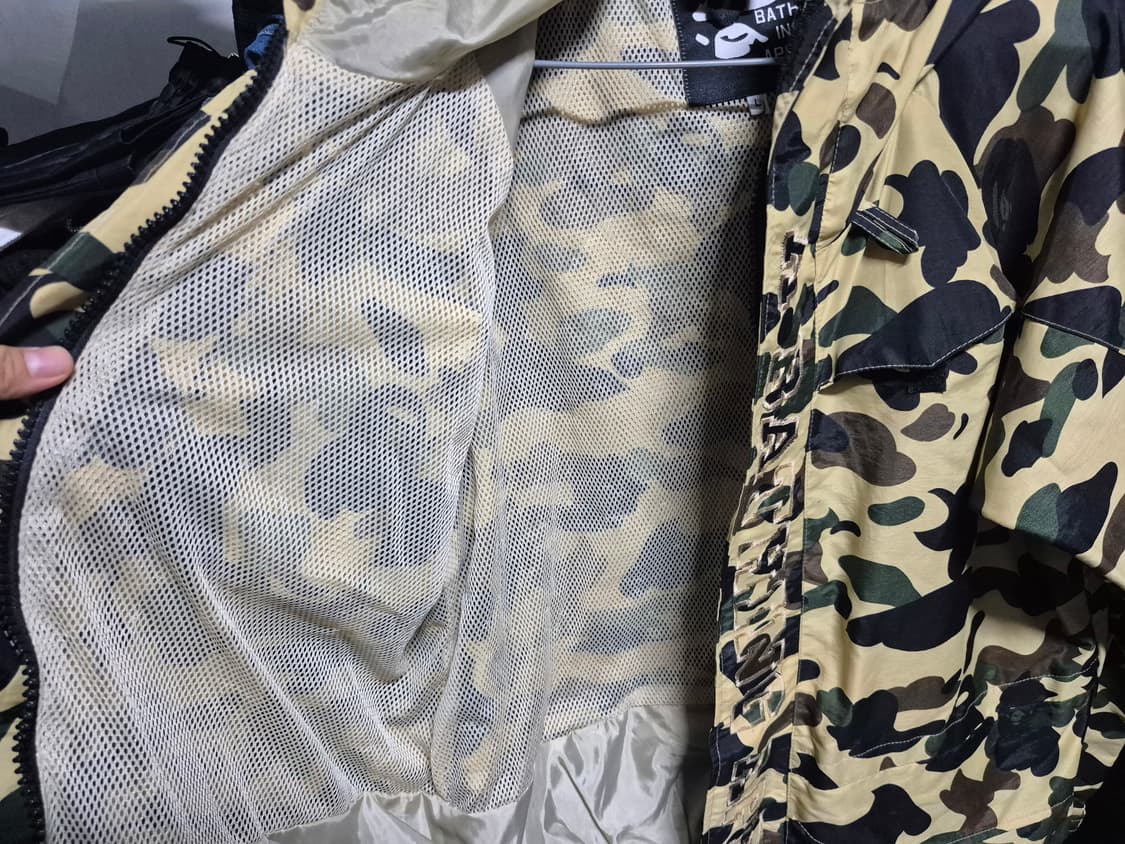 90's 베이프 BAPE OG 황계 카모 스노우 파카 L 정품 상품이미지3