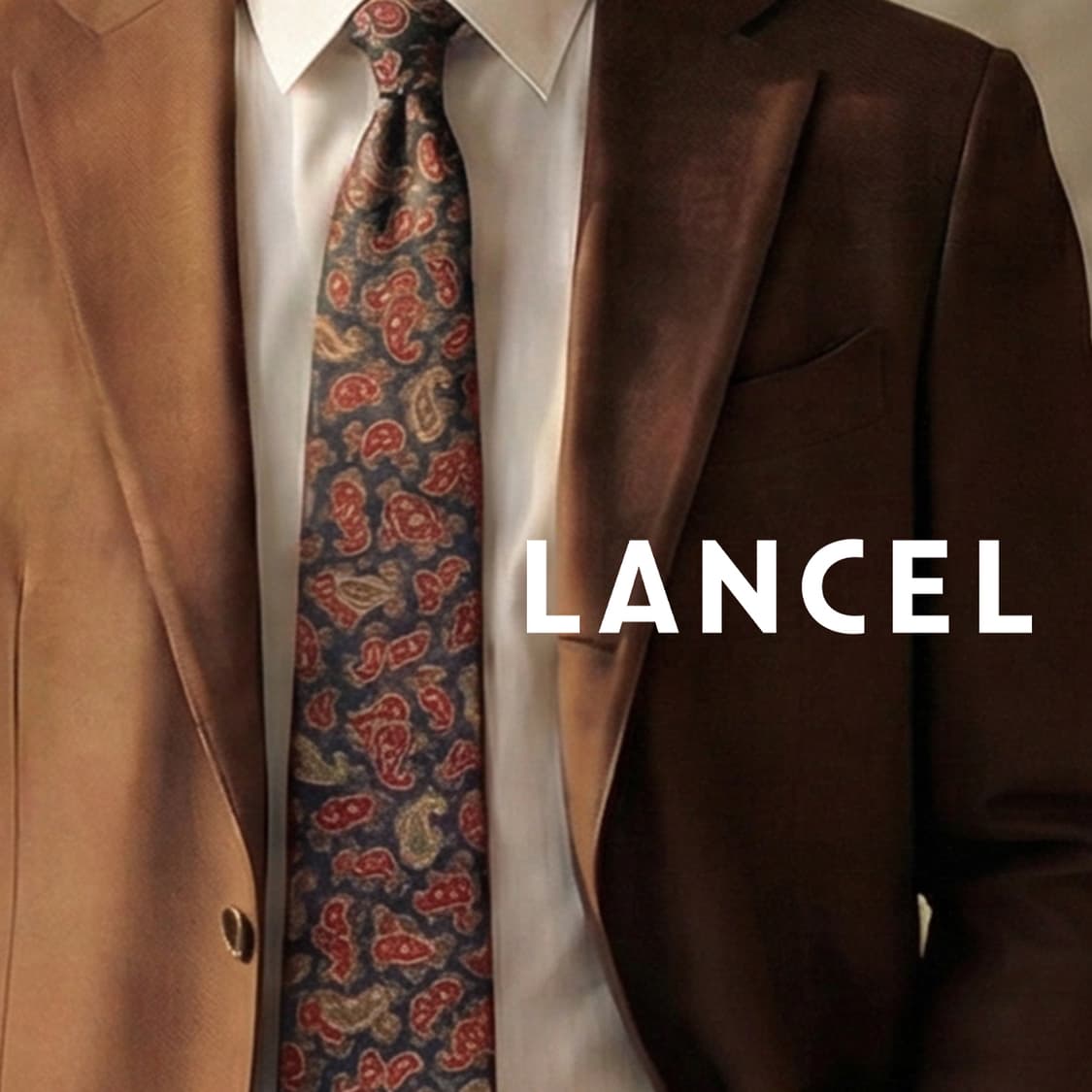 란셀 실크 네이비 페이즐리 패턴 넥타이 8.5cm A+등급 K1786
 상품이미지1