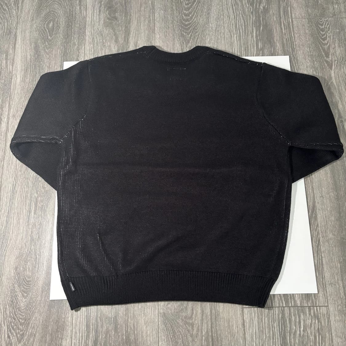 슈프림 x 나이키 스우시 니트 스웨터 블랙 상품이미지2