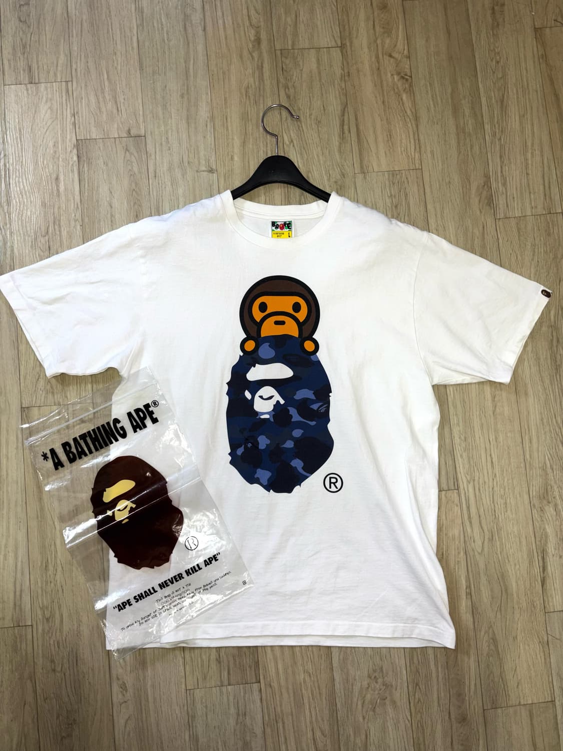 베이프 피그먼트 컬러 카모 마일로 티셔츠 상품이미지1