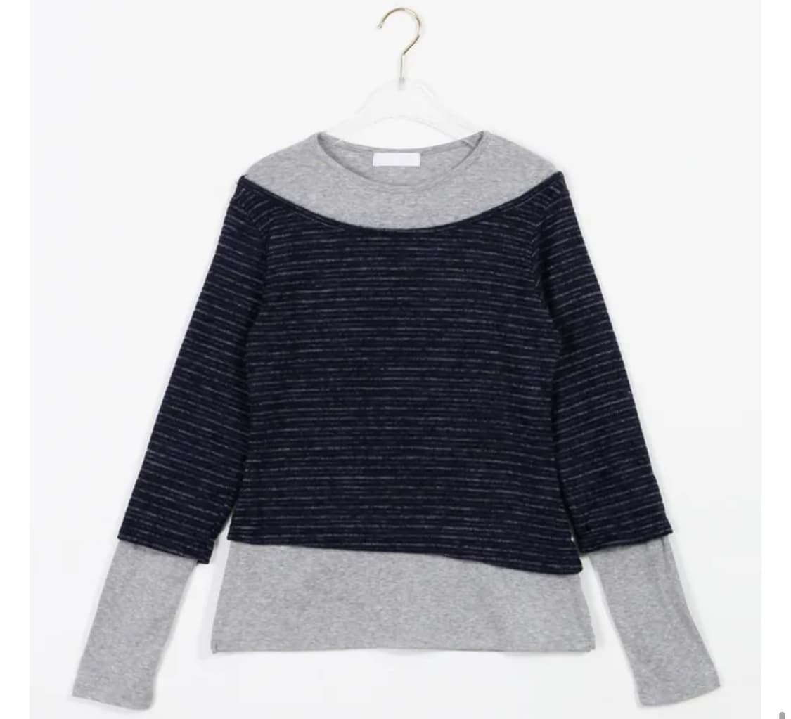 레이어드 티셔츠 니트 상품이미지1