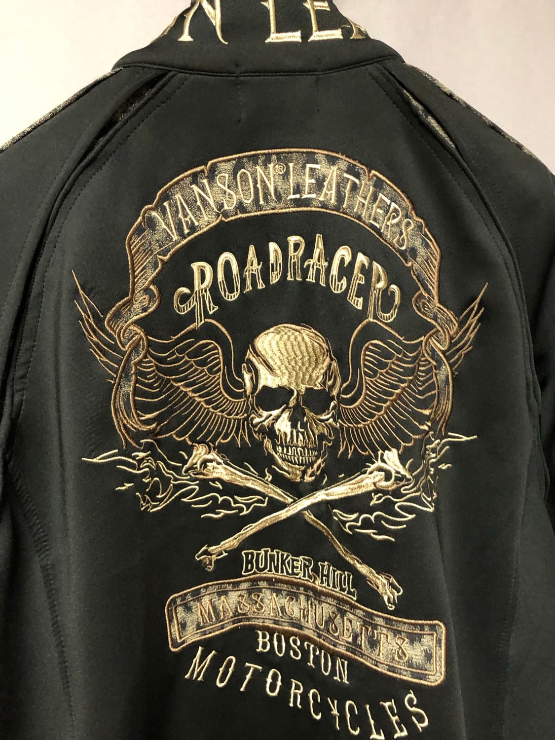 밴슨 스컬자수 레오파드 져지 상품이미지6