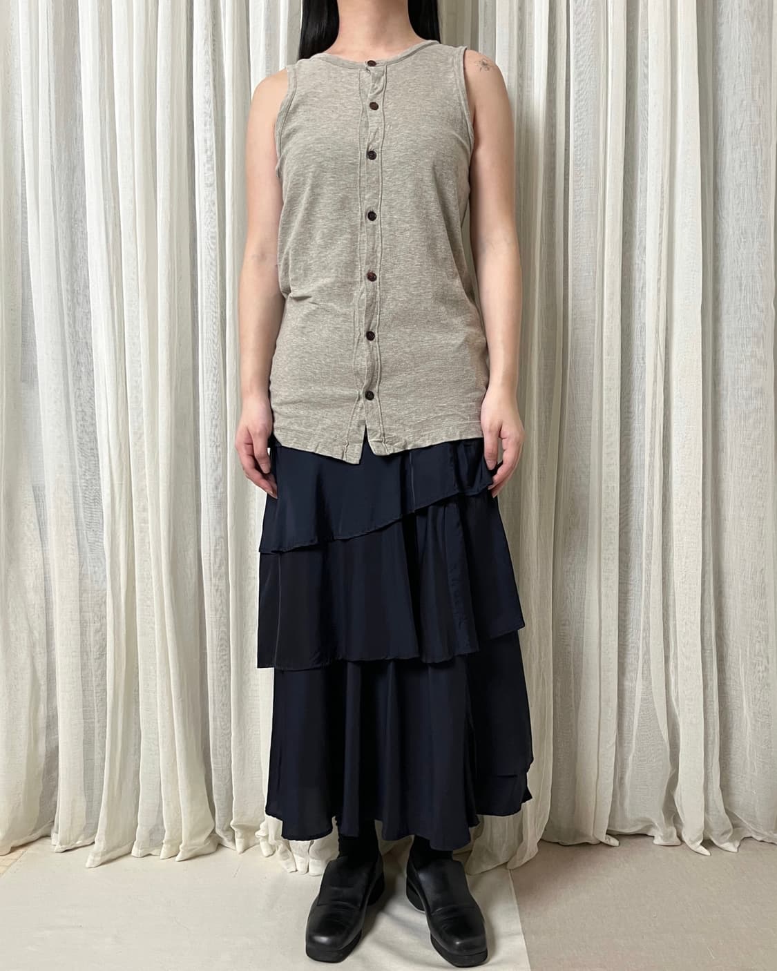 요지야마모토 패널 슬리브리스 가디건 Yohji Yamamoto Y’s 상품이미지3