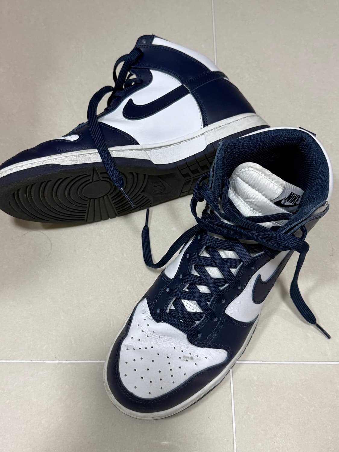 나이키 덩크 하이 네이비 260 상품이미지2