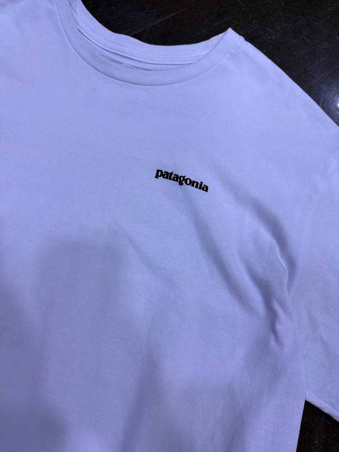 파타고니아 로고 반팔티 화이트 L 상품이미지3