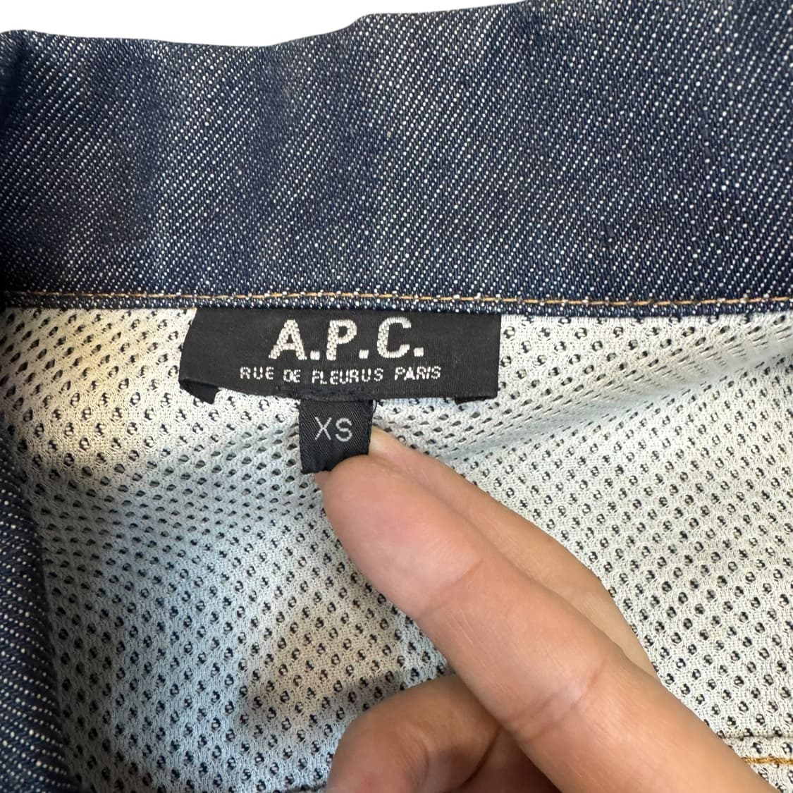 아페쎄 생지 트러커 자켓 made in France (M)   상품이미지6