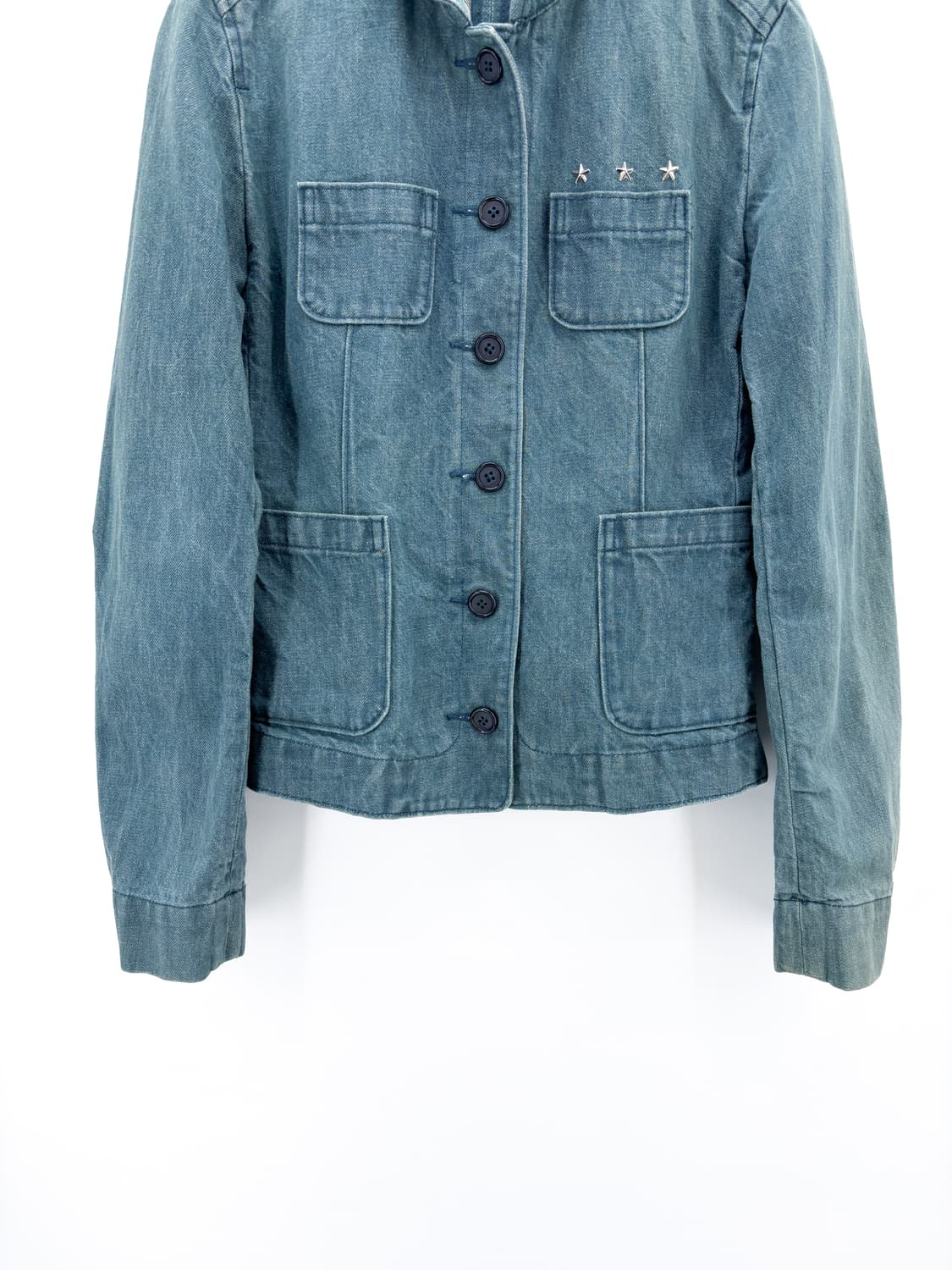 빈티지 별 스터드 장식 데님 자켓 상품이미지3