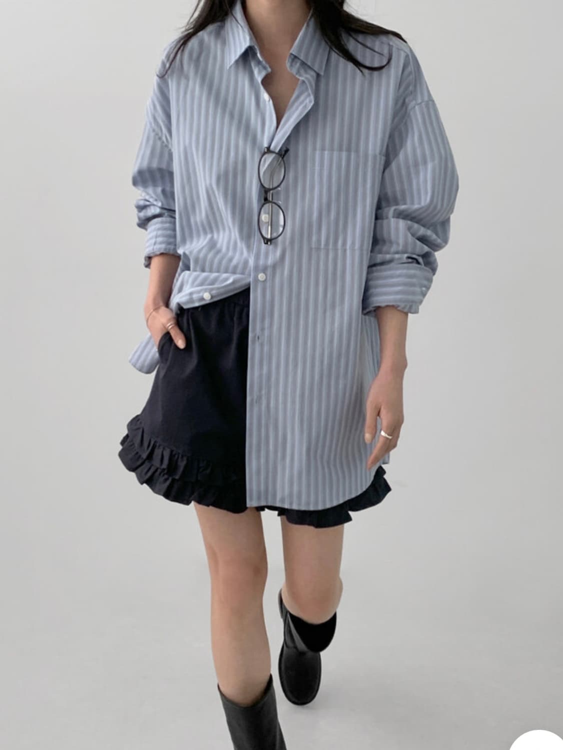 매니크 마르텔 프릴 코튼 숏 팬츠 상품이미지5