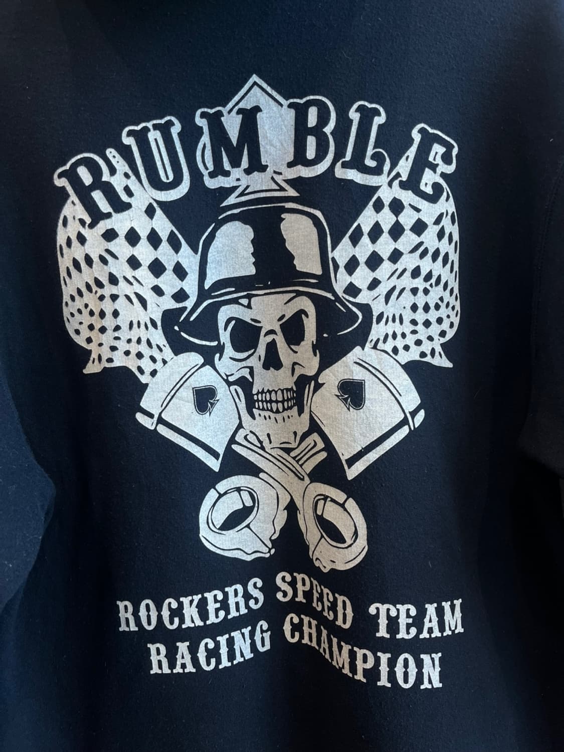 미국빈티지 RUMBLE ROCKERS SPEED TEAM 스컬 후드집업  상품이미지4