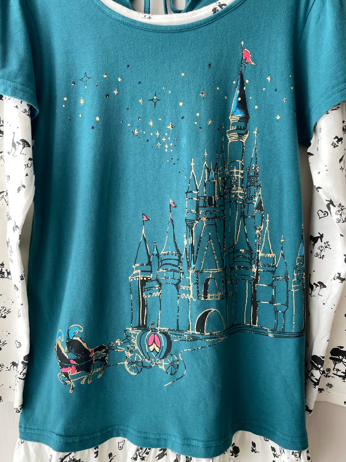 빈티지 신데렐라 티셔츠 / 모리걸 하구미 상품이미지3