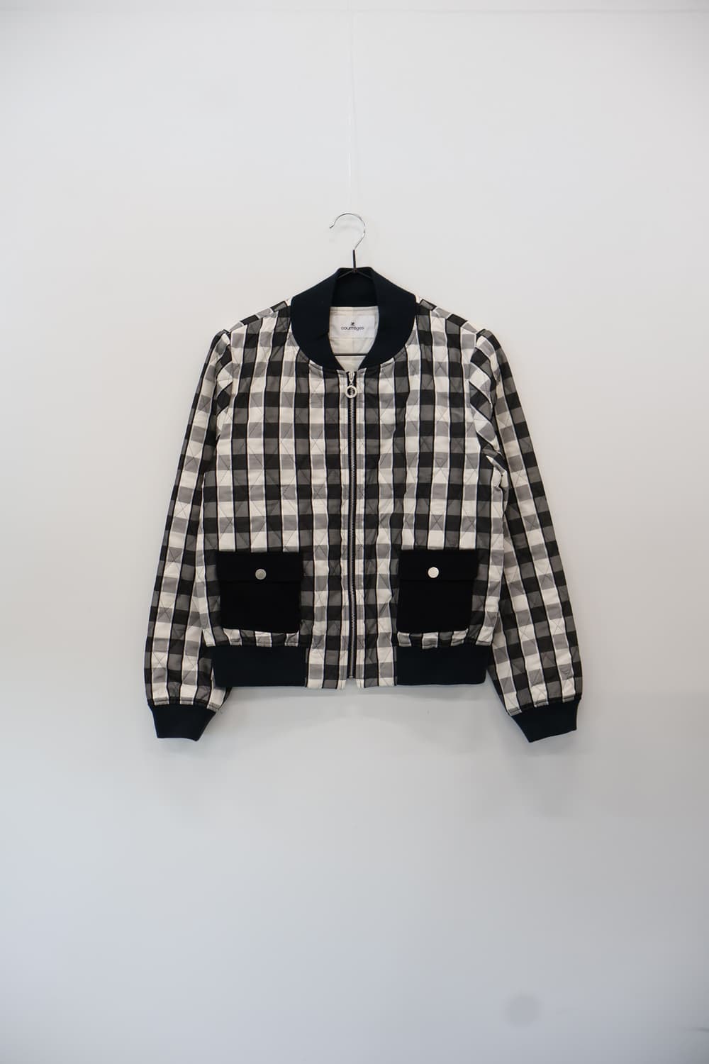 'Courrèges' Black & White Quilted Jacket 상품이미지6
