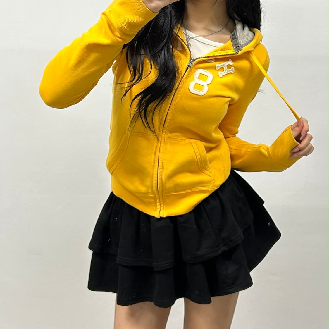 아베크롬비 y2k 여리핏 러블리힙 걸즈 스웻 후드집업 희귀져지(S) 상품이미지1