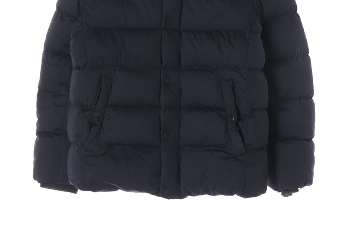 라코스테 시그니처 크록 구스다운 숏패딩 네이비 M 상품이미지5