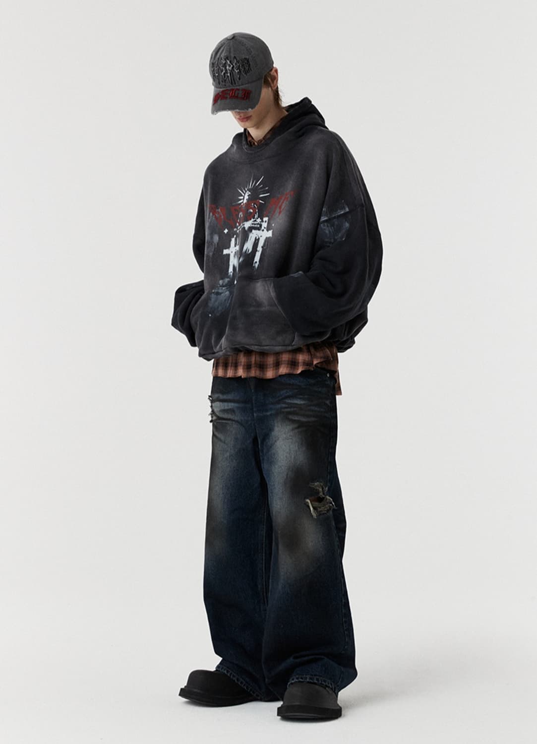 DNSR 블레스 다잉 크로스 후드 상품이미지7