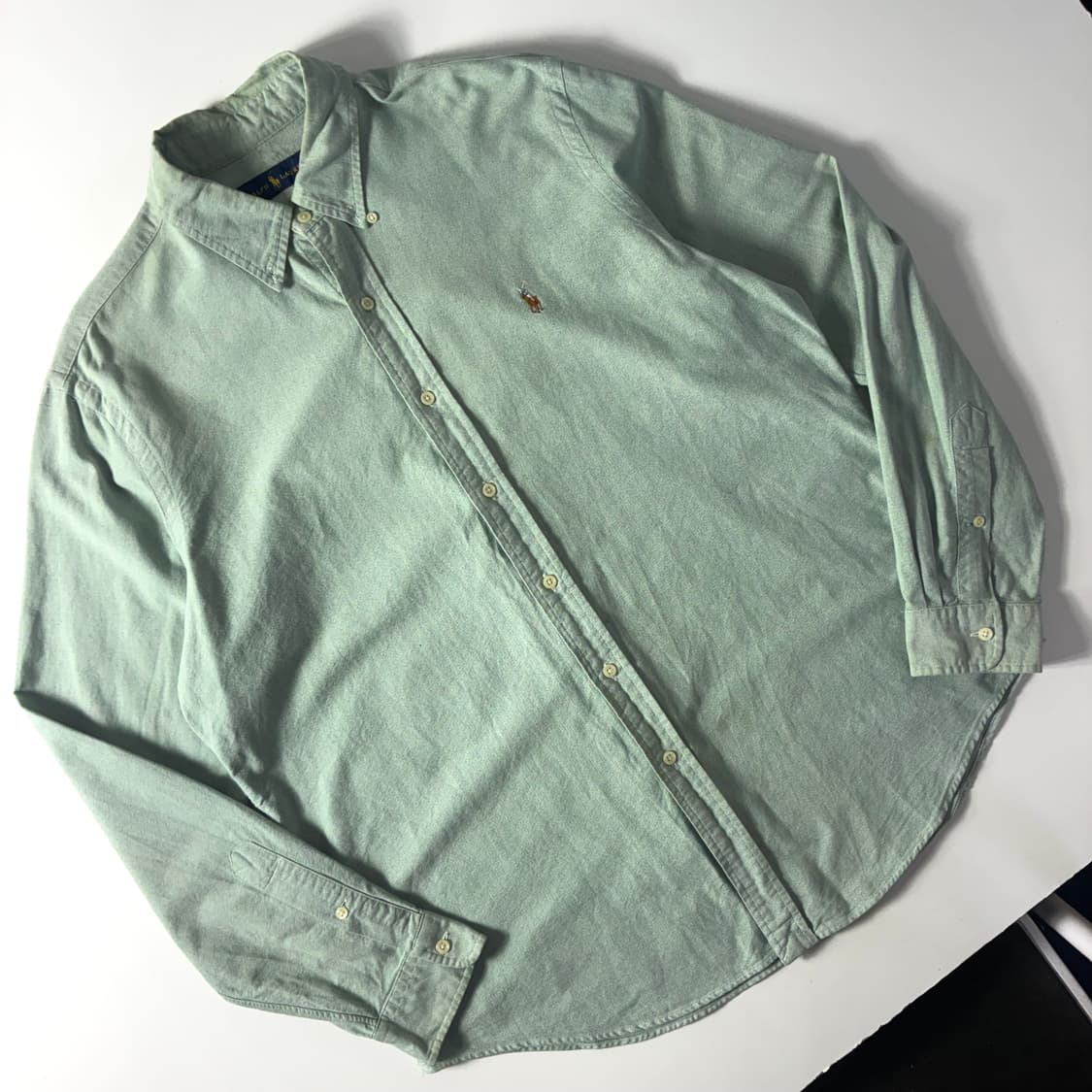 Polo  폴로 랄프로렌 자수 코튼 라이트그린 셔츠  상품이미지2