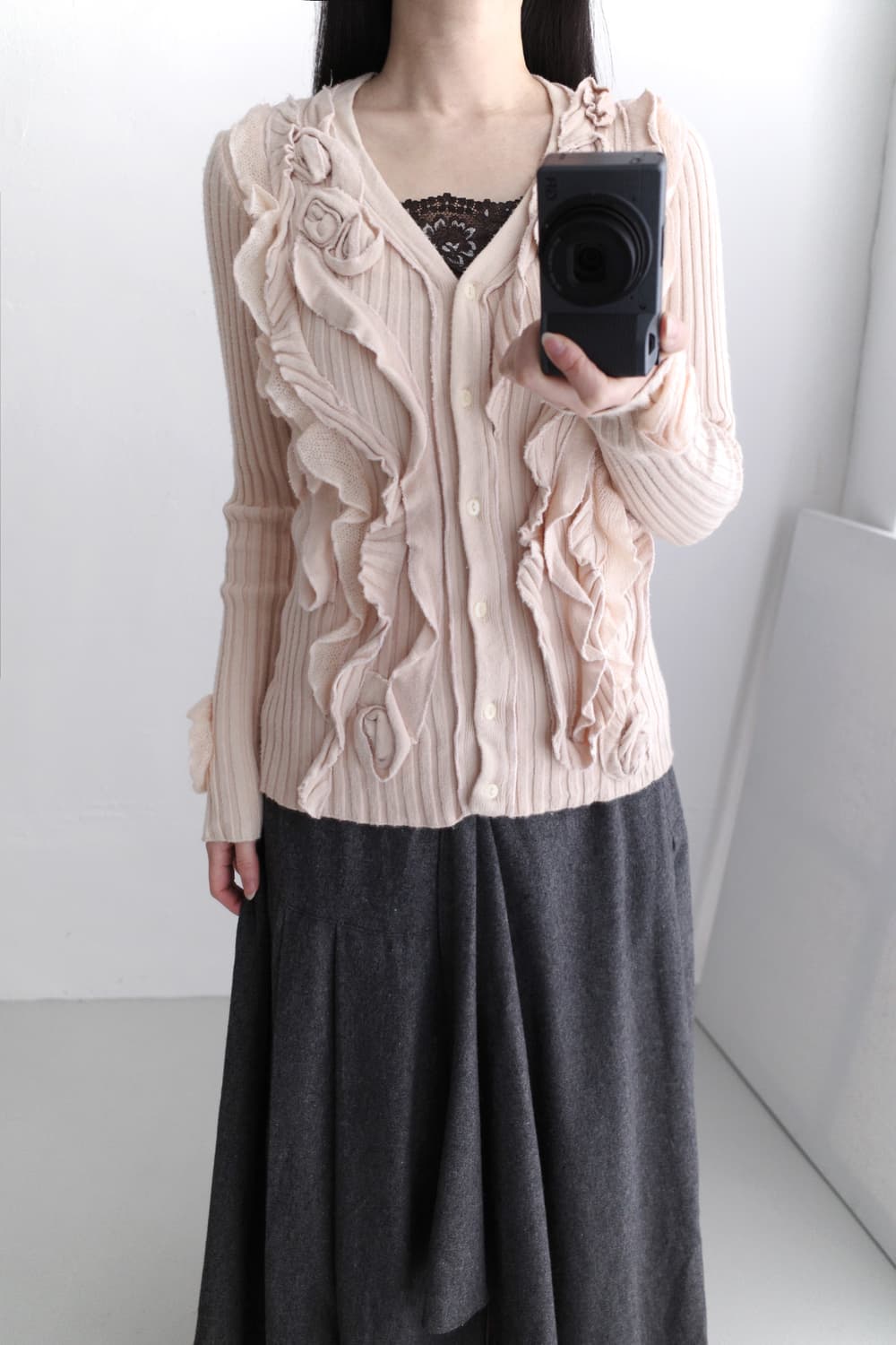 flower frill cardigun 상품이미지7