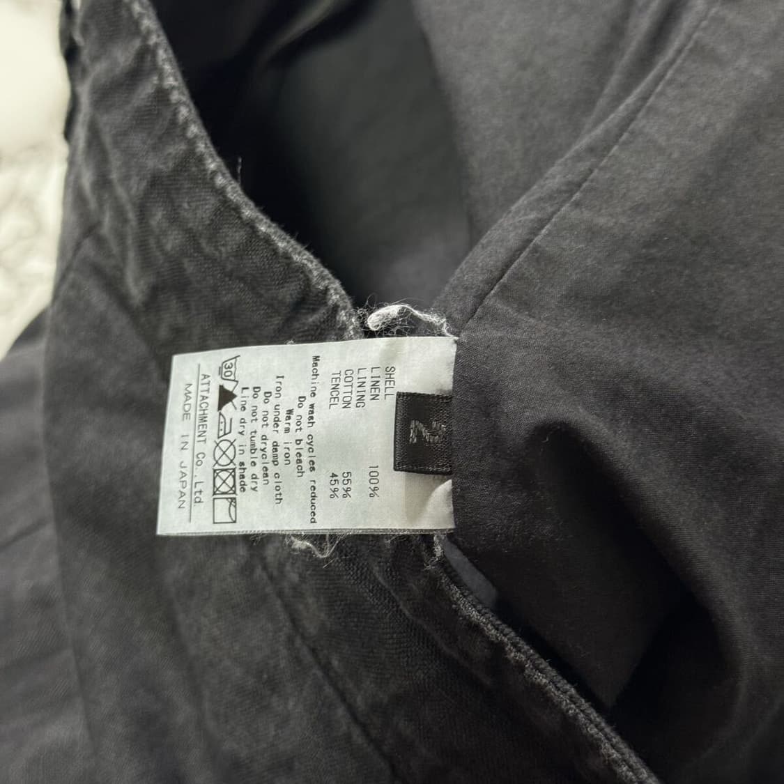 kazuyuki kumagai attachment 린넨 워싱 하프팬츠 상품이미지6